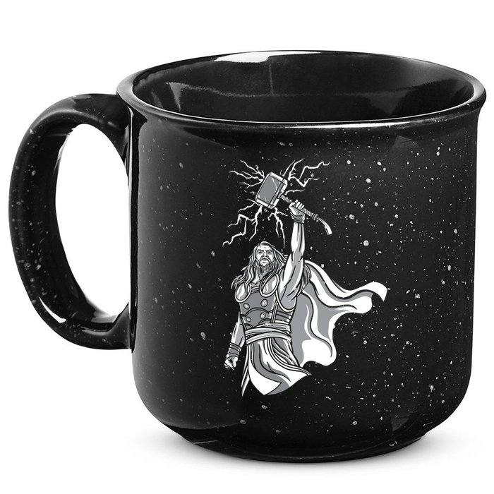 Mighty Thor With Hammer 15oz Campfire Ceramic Mug