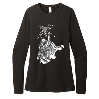 Mighty Thor With Hammer Womens CVC Long Sleeve Shirt