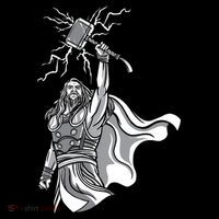 Mighty Thor With Hammer Mesh Reversible Basketball Jersey Tank