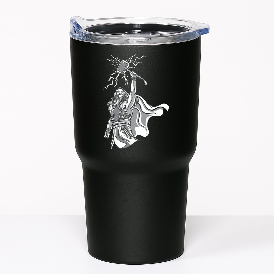 Mighty Thor With Hammer Tumbler