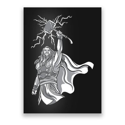 Mighty Thor With Hammer Poster