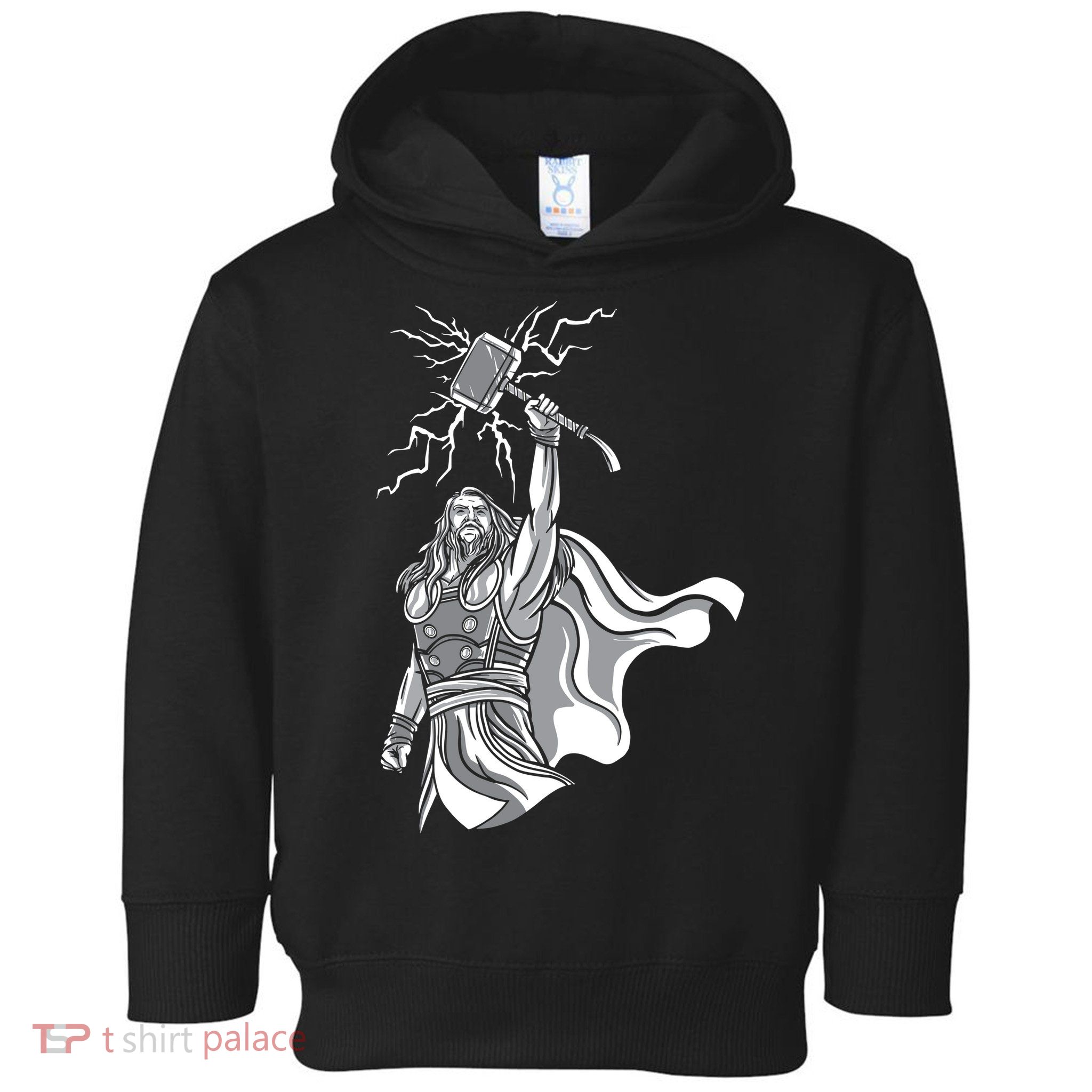 Mighty Thor With Hammer Toddler Hoodie