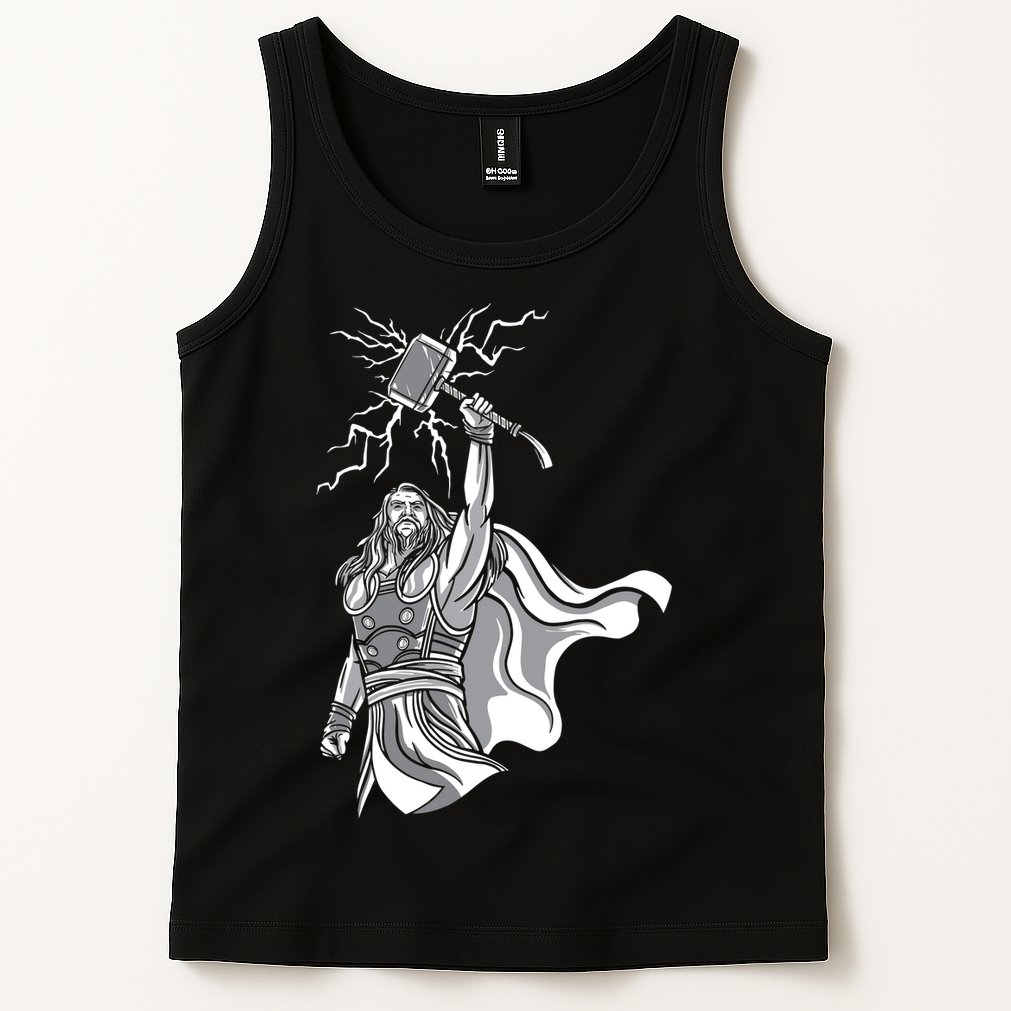 Mighty Thor With Hammer Tank Top