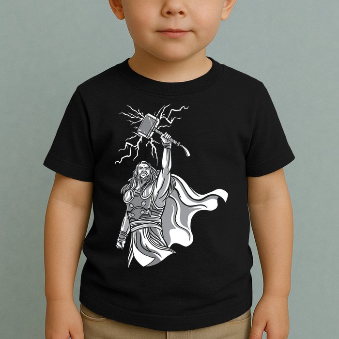 Mighty Thor With Hammer Toddler T-Shirt