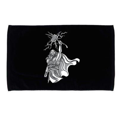 Mighty Thor With Hammer Microfiber Hand Towel