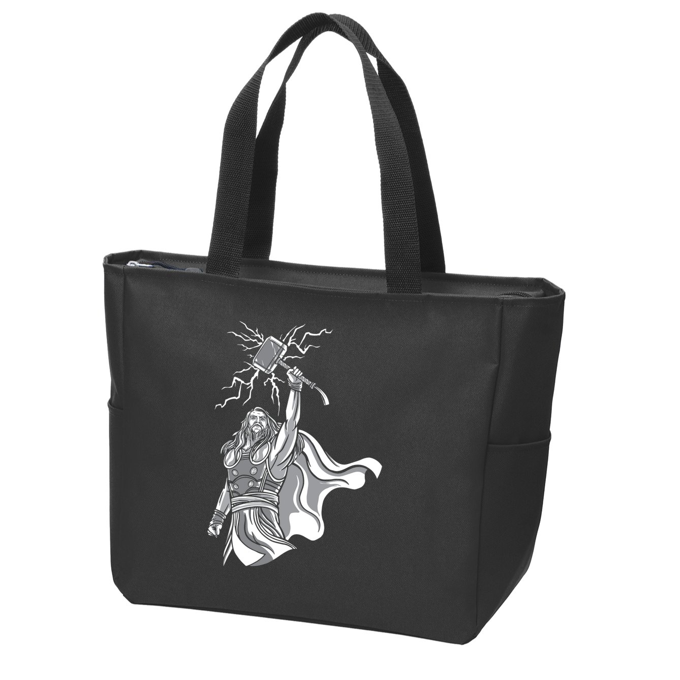 Mighty Thor With Hammer Zip Tote Bag