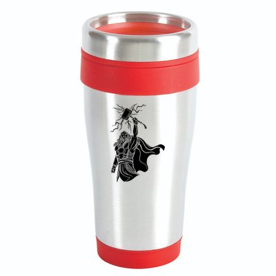 Mighty Thor With Hammer 16oz Travel Tumbler