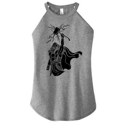 Mighty Thor With Hammer Women’s Perfect Tri Rocker Tank