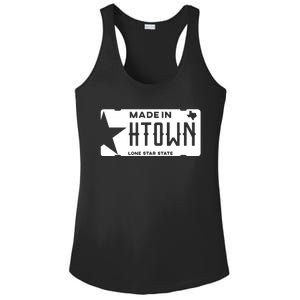 Made In H Town Born In Houston Texas Ladies PosiCharge Competitor Racerback Tank