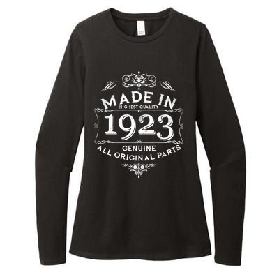 Made In Highest Quality Genuine All Original Parts 1923 100th Birthday Womens CVC Long Sleeve Shirt