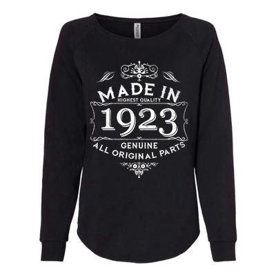 Made In Highest Quality Genuine All Original Parts 1923 100th Birthday Womens California Wash Sweatshirt