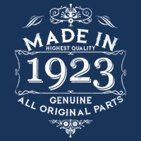 Made In Highest Quality Genuine All Original Parts 1923 100th Birthday 7-Panel Snapback Hat