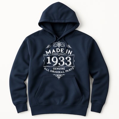 Made In Highest Quality Genuine All Original Parts 1933 90th Birthday Hoodie