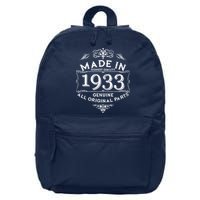Made In Highest Quality Genuine All Original Parts 1933 90th Birthday 16 in Basic Backpack
