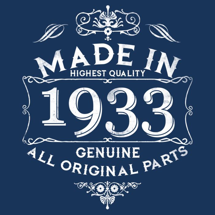 Made In Highest Quality Genuine All Original Parts 1933 90th Birthday Kids T-Shirt