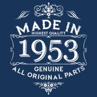 Made In Highest Quality Genuine All Original Parts 1953 70th Birthday Drawstring Bag