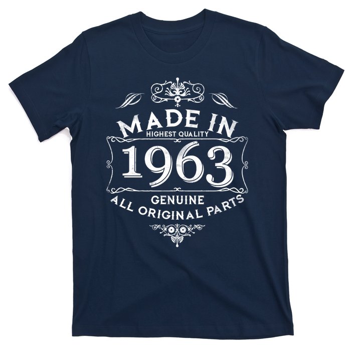 Made In Highest Quality Genuine All Original Parts 1963 60th Birthday T-Shirt