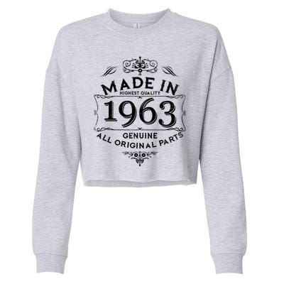 Made In Highest Quality Genuine All Original Parts 1963 60th Birthday Cropped Pullover Crew