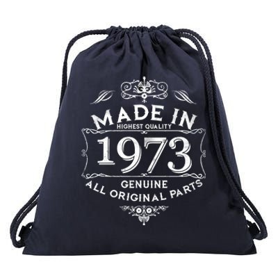 Made In Highest Quality Genuine All Original Parts 1973 50th Birthday Drawstring Bag