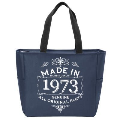 Made In Highest Quality Genuine All Original Parts 1973 50th Birthday Zip Tote Bag