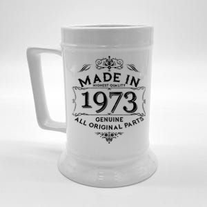 Made In Highest Quality Genuine All Original Parts 1973 50th Birthday Beer Stein