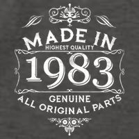 Made In Highest Quality Genuine All Original Parts 1983 40th Birthday Vector Backpack