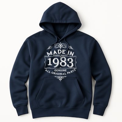 Made In Highest Quality Genuine All Original Parts 1983 40th Birthday Hoodie