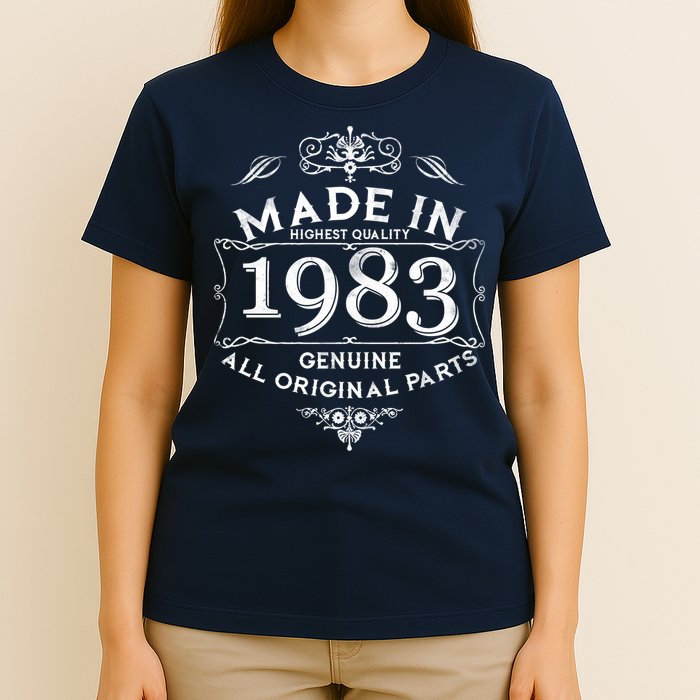 Made In Highest Quality Genuine All Original Parts 1983 40th Birthday T-Shirt