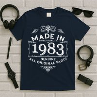 Made In Highest Quality Genuine All Original Parts 1983 40th Birthday T-Shirt