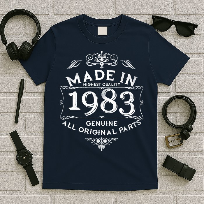 Made In Highest Quality Genuine All Original Parts 1983 40th Birthday T-Shirt