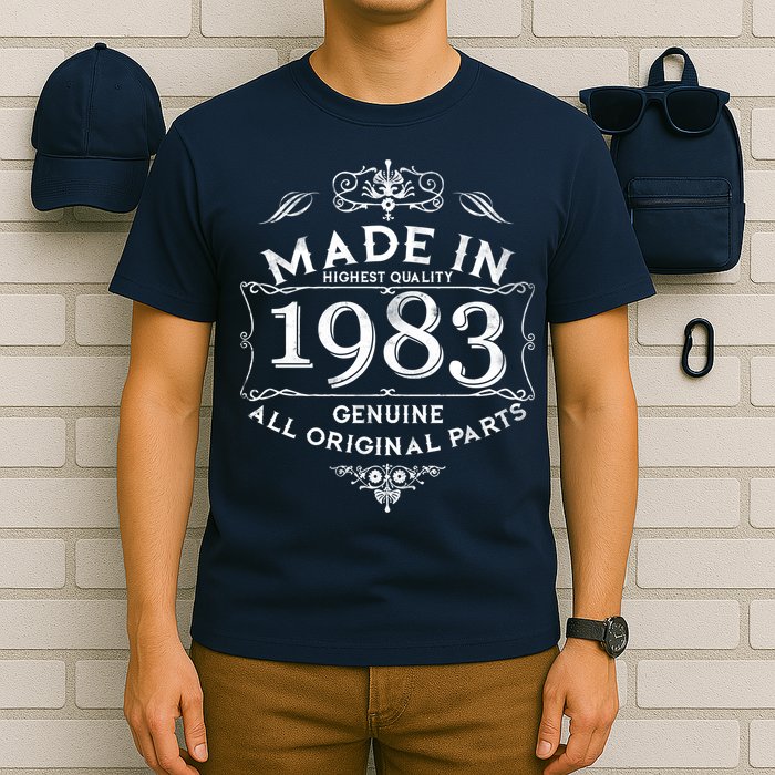 Made In Highest Quality Genuine All Original Parts 1983 40th Birthday T-Shirt