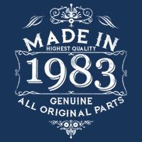 Made In Highest Quality Genuine All Original Parts 1983 40th Birthday Button