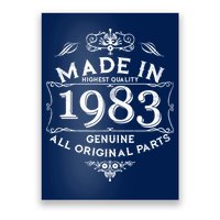 Made In Highest Quality Genuine All Original Parts 1983 40th Birthday Poster