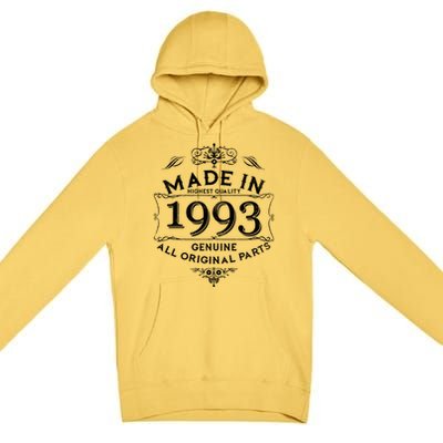 Made In Highest Quality Genuine All Original Parts 1993 30th Birthday Premium Pullover Hoodie