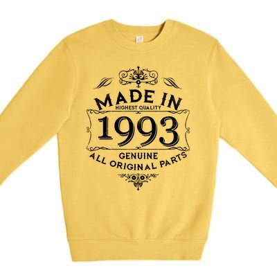 Made In Highest Quality Genuine All Original Parts 1993 30th Birthday Premium Crewneck Sweatshirt