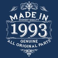 Made In Highest Quality Genuine All Original Parts 1993 30th Birthday Drawstring Bag