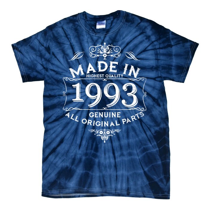 Made In Highest Quality Genuine All Original Parts 1993 30th Birthday Tie-Dye T-Shirt