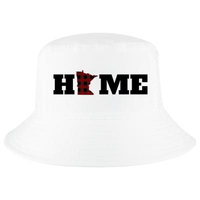 Minnesota Is Home Buffalo Plaid State Pride Gift Cool Comfort Performance Bucket Hat