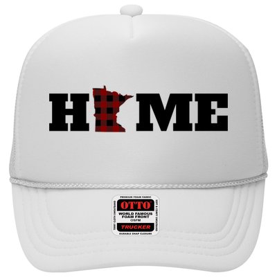 Minnesota Is Home Buffalo Plaid State Pride Gift Trucker Hat