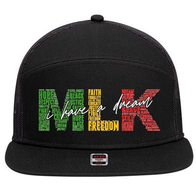 Mlk I Have A Dream 7 Panel Mesh Trucker Snapback Hat