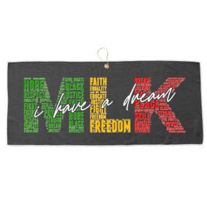 Mlk I Have A Dream Large Microfiber Waffle Golf Towel