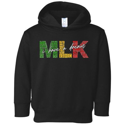 Mlk I Have A Dream Toddler Hoodie