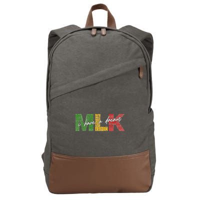 Mlk I Have A Dream Cotton Canvas Backpack