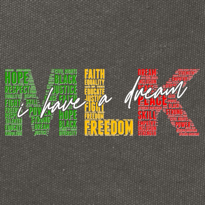 Mlk I Have A Dream Cotton Canvas Backpack