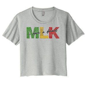 Mlk I Have A Dream Women's Crop Top Tee