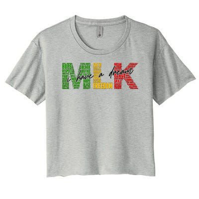 Mlk I Have A Dream Women's Crop Top Tee