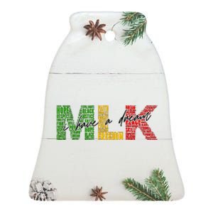 Mlk I Have A Dream Ceramic Bell Ornament