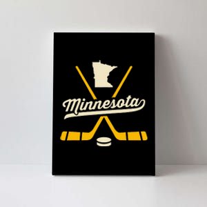 Minnesota Ice Hockey Sticks Sports Team Fan Gift Canvas