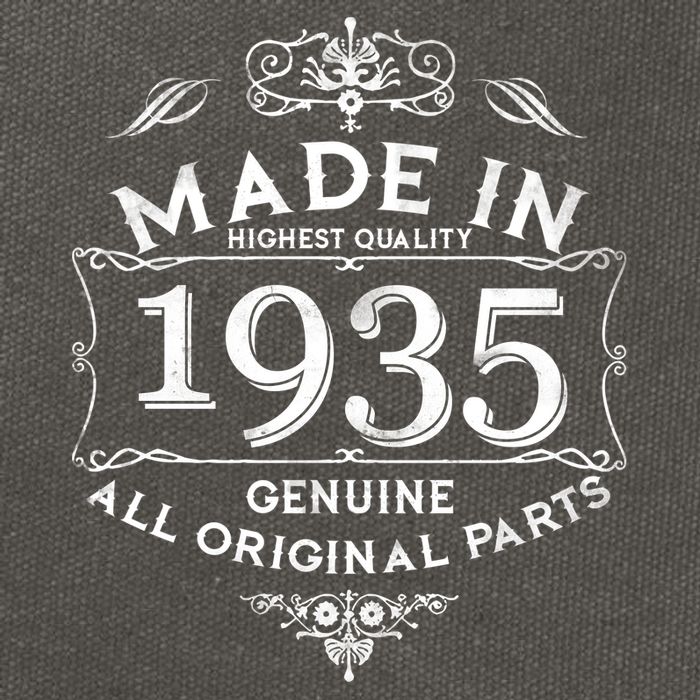 Made In Highest Quality Genuine All Original Parts 1935 90th Birthday Cotton Canvas Backpack