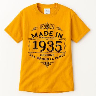 Made In Highest Quality Genuine All Original Parts 1935 90th Birthday Tall T-Shirt